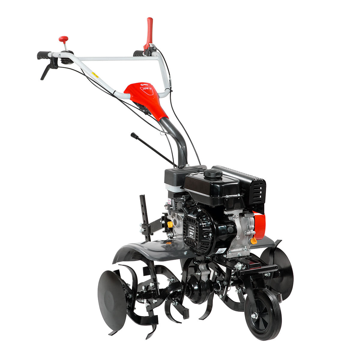 Motozappa a scoppio NIBBI 105 S per uso privato intenso con motore benzina da 5,7HP e fresa da 85cm.