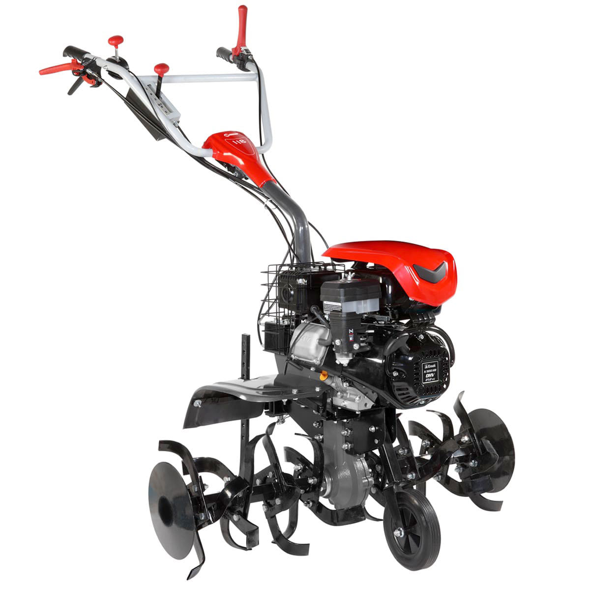 Motozappa a scoppio NIBBI 118 per uso professionale con motore diesel da 6,3HP e fresa da 100cm.
