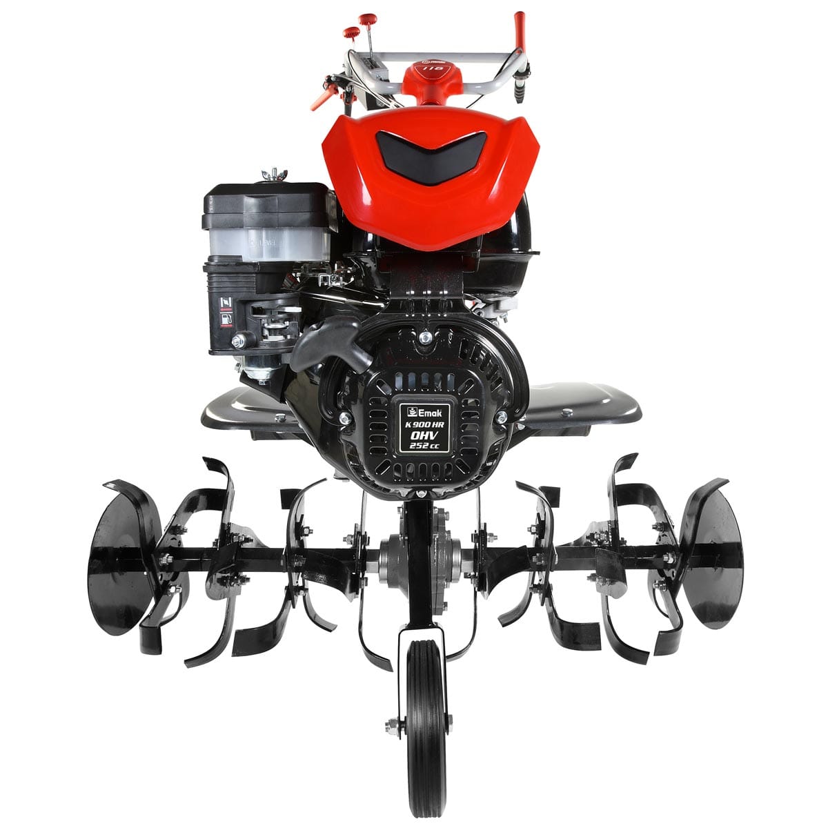 Motozappa a scoppio NIBBI 118 per uso professionale con motore diesel da 6,3HP e fresa da 100cm.