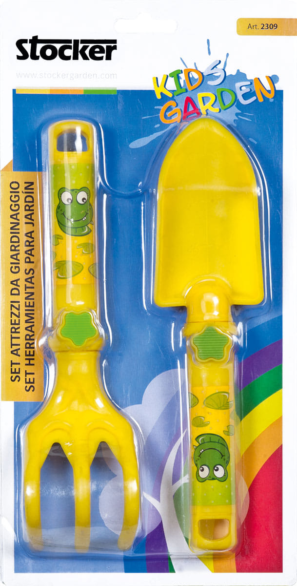 Set attrezzi da giardino Stocker art 2309 in plastica per bambini