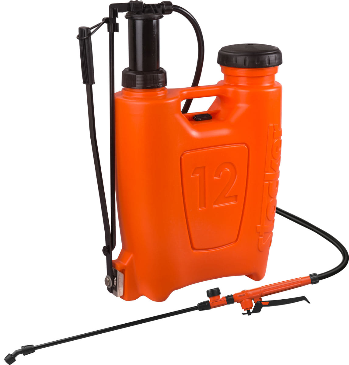 Pompa zaino a pressione 12lt Stocker Art 243 arancione da 12 litri con peso da 2902gr.