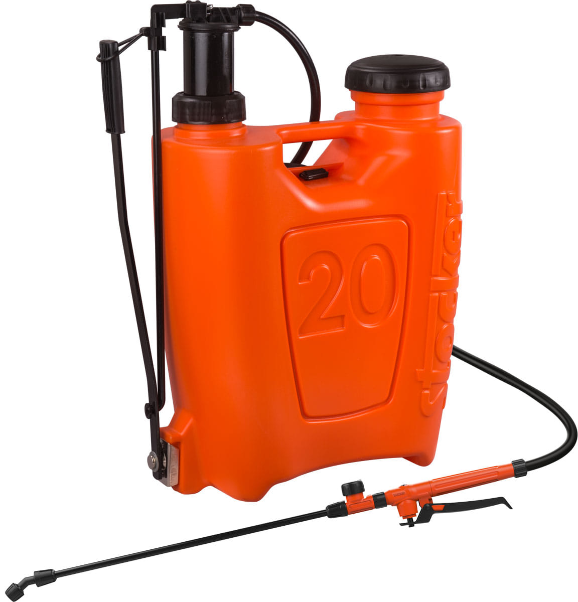 Pompa zaino a pressione 20lt Stocker Art 249 arancione da 20 litri con peso da 3094gr.