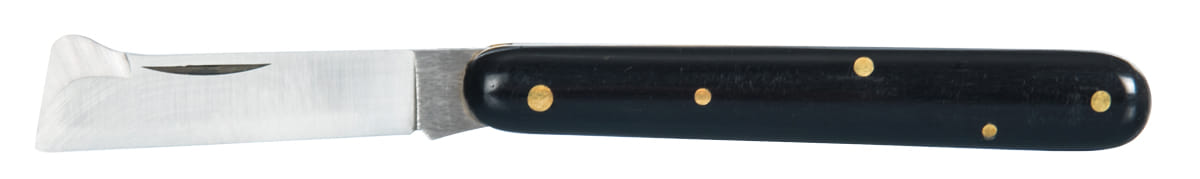 Coltello da innesto L Stocker Art 741 con lama in acciaio al carbonio da 5cm.