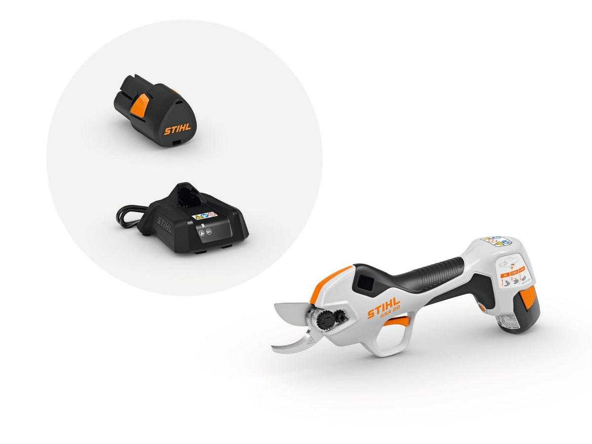 Kit Forbice a batteria Stihl ASA 20 con batteria e caricatore