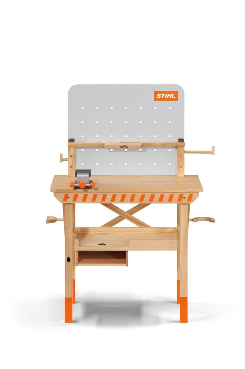 Banco da lavoro Stihl in legno per bambini