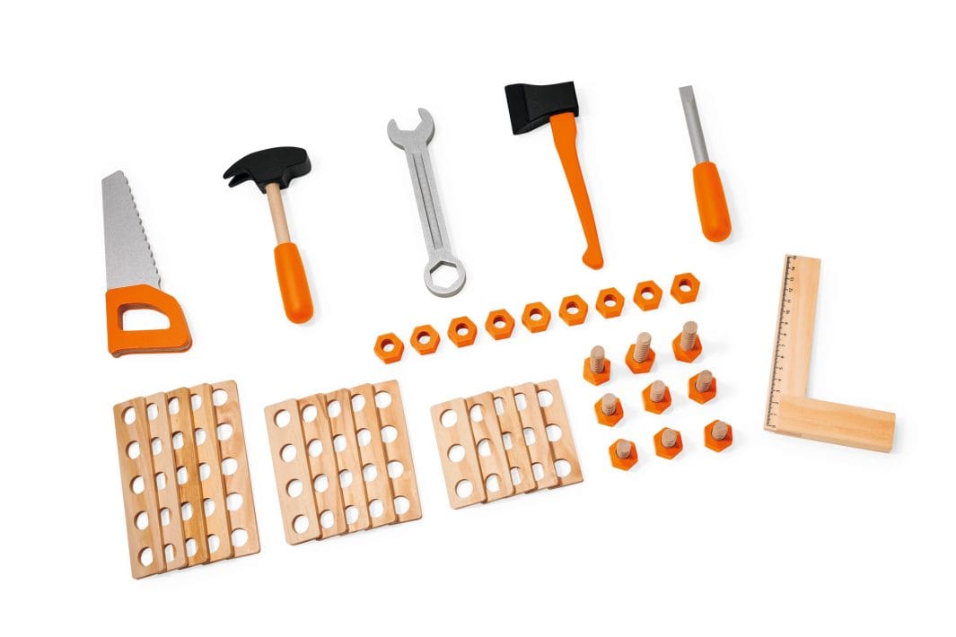 Banco da lavoro Stihl in legno per bambini