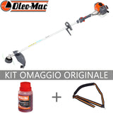 Decespugliatore a scoppio OleoMac BCH 250 S serie H compatto e leggero da 25,4 cm3.