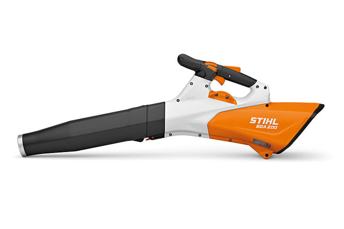 Soffiatore a batteria Stihl BGA 200 per uso professionale.
