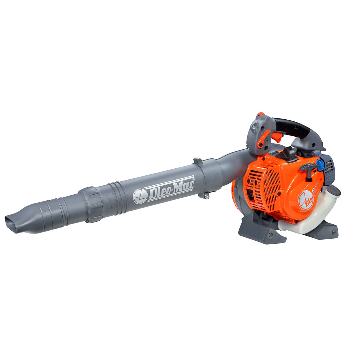 Soffiatore a scoppio OleoMac BV 250 per uso universale con motore da 1,3HP con peso di 3,7Kg.