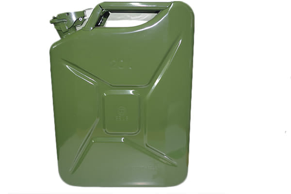 Tanica 20 lt in metallo per combustibile, carburante omologata un.