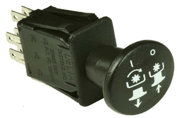 Interruttore inserimento lame 8 attacchi faston, 2 posizioni Husqvarna 532140404, Snapper 7035658