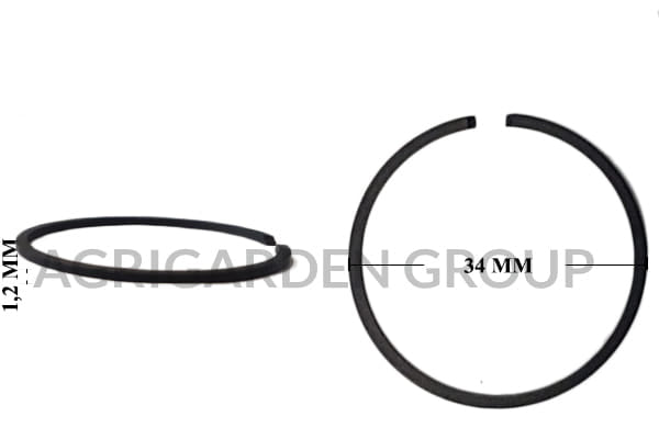 Segmento fascia elastica diametro 34 spessore 1,2 mm 34x1,2 mm tipo fermo s