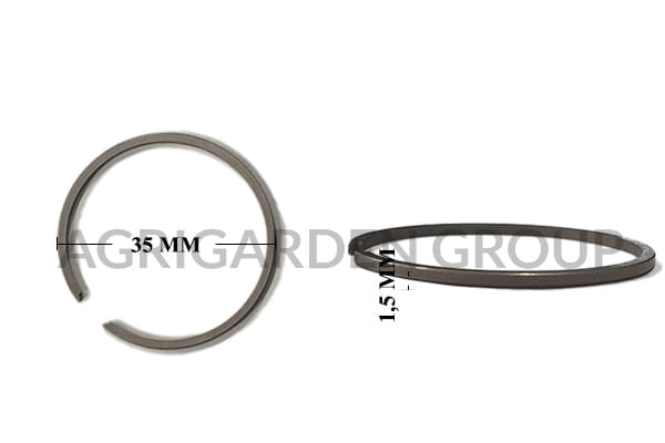 Segmento fascia elastica diametro 35 spessore 1,5 mm 35x1,5 mm tipo fermo i Mc Culloc 240002, 235677