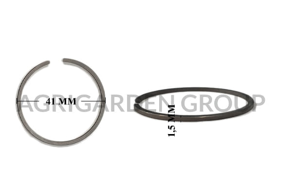 Segmento fascia elastica diametro 41 spessore 1,5 mm 41x1,5 mm tipo fermo s Husqvarna 530038729