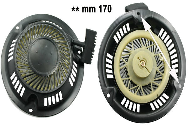 Avviatore motore tagliaerba cinese, 3 fori di fissaggio, interasse fori 170 mm, OHV T475