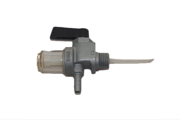 Rubinetto per serbatoio carburante attacco 14 x 1,5 - 6 con riserva, con dado