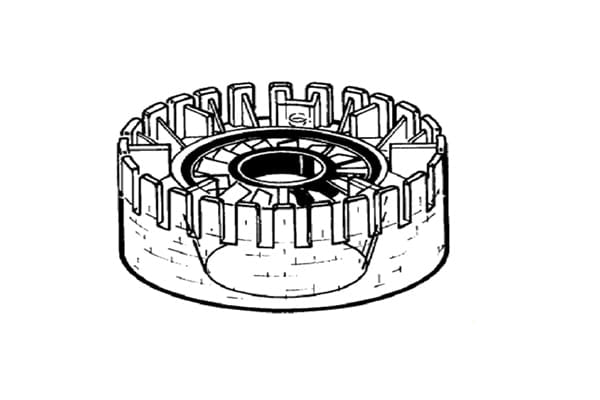 Anello prefiltro trasparente bagno d'olio motore Lombardini 6ld260, 6ld325, 6ld360, 6ld400, lda