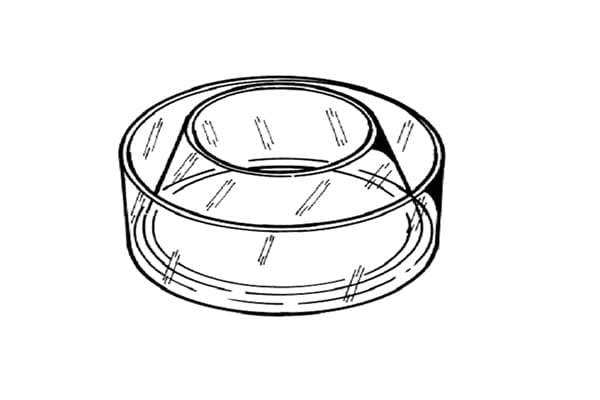 Anello prefiltro trasparente bagno d'olio motore Fiat 4955800, 4962643, Landini vm41122018a