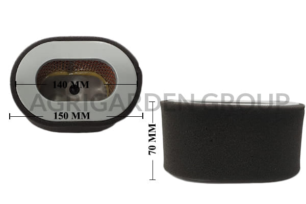 Filtro aria motore Yanmar 114650, 12540,12570,12590,12591, l 40, l 48, l 60, l 70