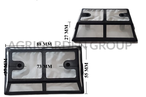 Filtro aria motosega McCulloch Promac, Titan, California, Euromac, 240263, 538240263