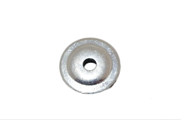 Flangia sottodisco per decespugliatore in acciaio diametri: esterno 48 mm, foro centrale 10,5mm