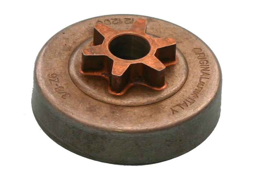 Rocchetto pignone campana frizione 3/8 z6 commerciale per motosega Alpina, Castelgarden, GGP 4121200