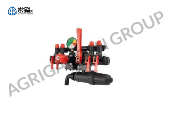 Gruppo comando 4 vie fitro, ritorno calibrati pompa a membrana a bassa pressione AR 80 Bp/C CA163006