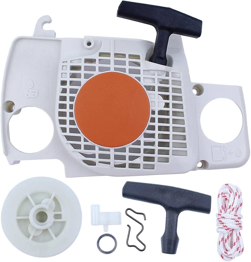 Carenatura ventola con dispositivo di avviamento originale Stihl per MS 170 - MS 180 - 017 - 018