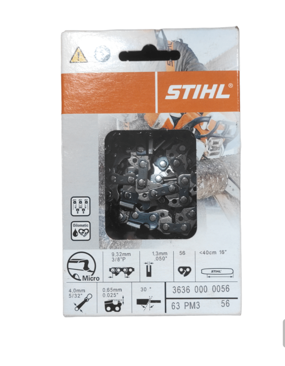 Catena originale stihl, 56 maglie 3/8"p, spessore 1,3 mm per barra, spranga da 40 cm