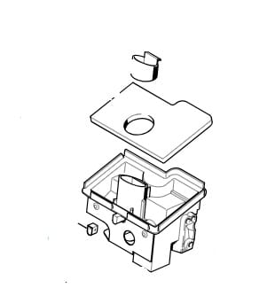 Corpo filtro Stihl per motosega MS 170 - MS 180 - 017 - 018