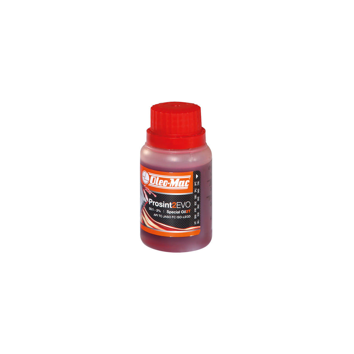 Olio PROSINT 2 EVO OLEOMAC 100 ml a base sintetica  per motore a 2 tempi