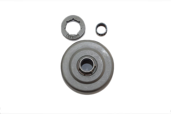 Kit rocchetto pignone campana frizione 325 motosega originale Efco: 152, mt 5200 Oleomac: 952, gs520