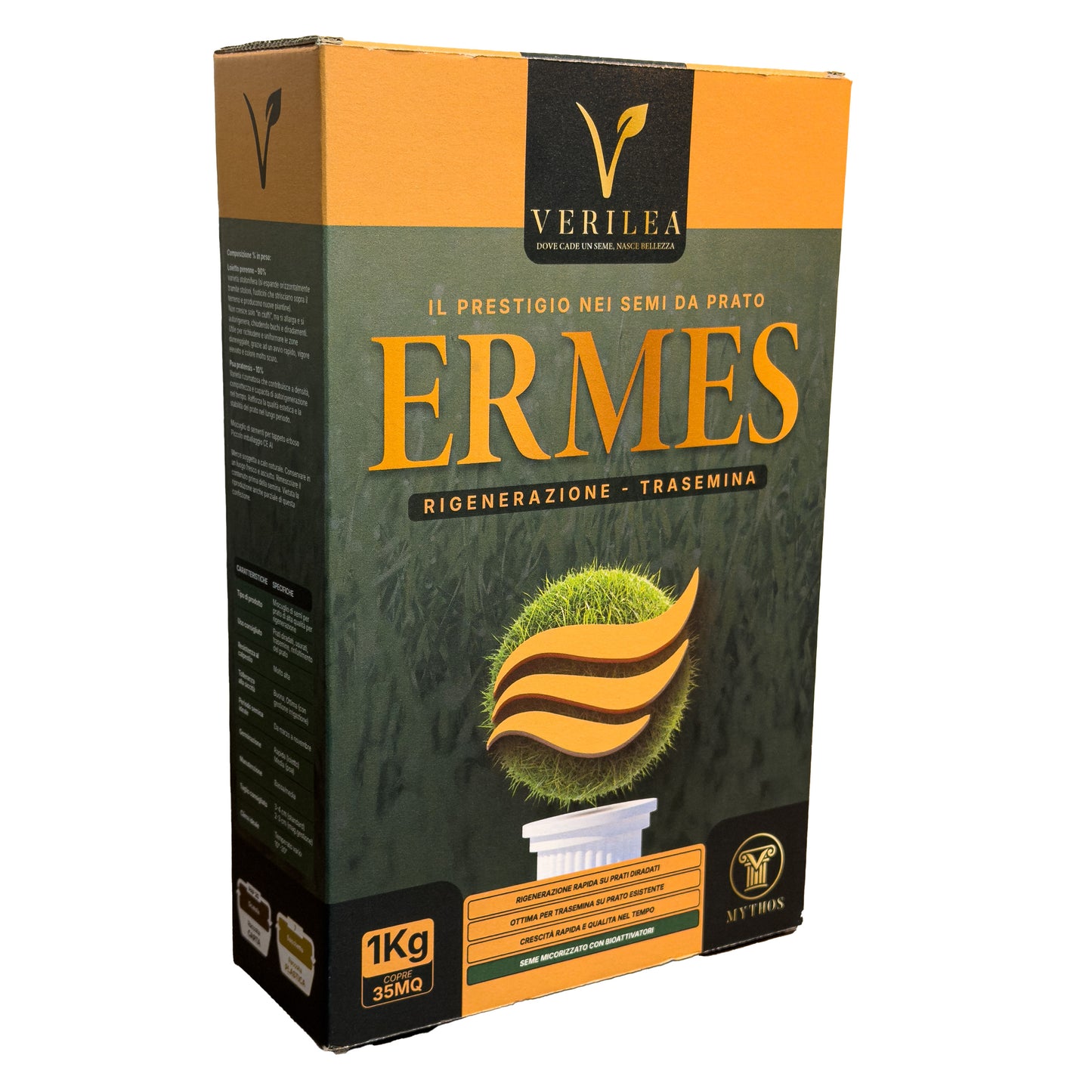 Seme per prato micorizzato Ermes Verilea - per rigenerazione e trasemina