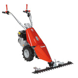 Falciatrice a scoppio NIBBI FC 110 per uso privato con motore benzina da 5,4HP e barra falciante centrale da 92cm.