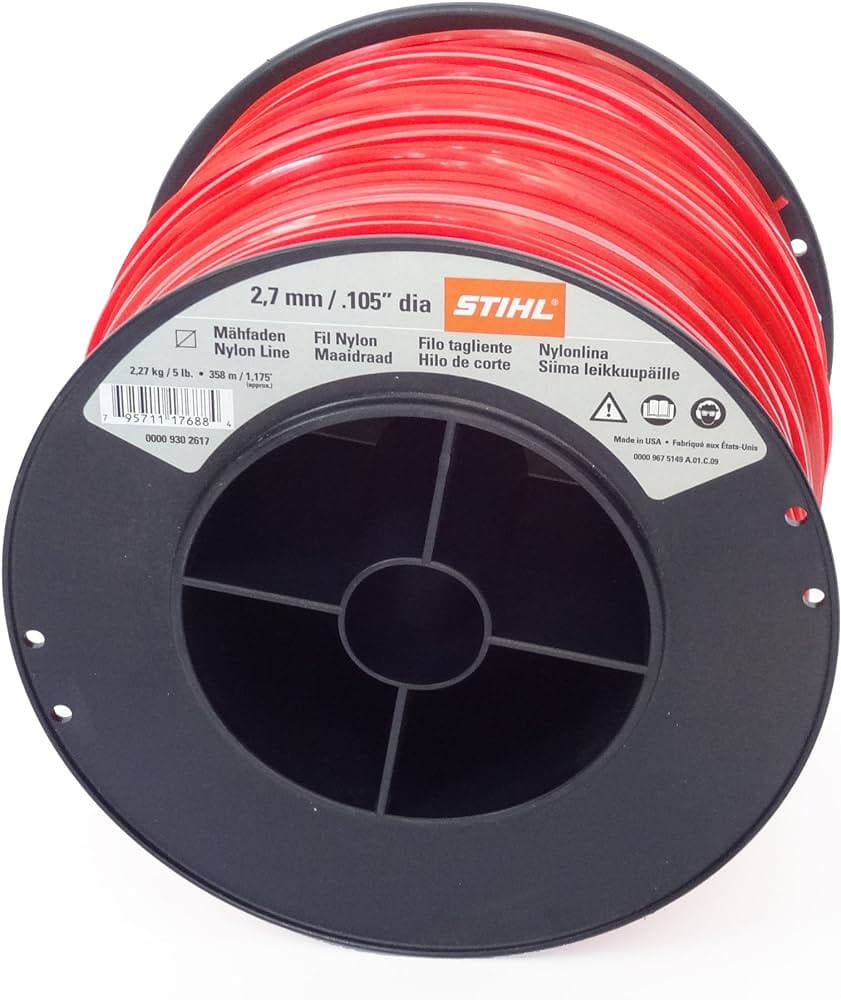 Filo decespugliatore Stihl tondo silenziato da 2.7mm e lunghezza 208mt