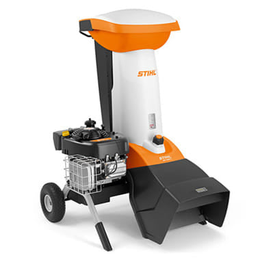Biotrituratore a scoppio Stihl GH 460 C per uso professionale da 7,9CVcon diametro di taglio da 75mm.