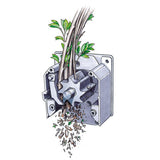 Biotrituratore elettrico Stihl GHE 135 L per uso privato da 2,3kW con diametro di taglio da 35mm.
