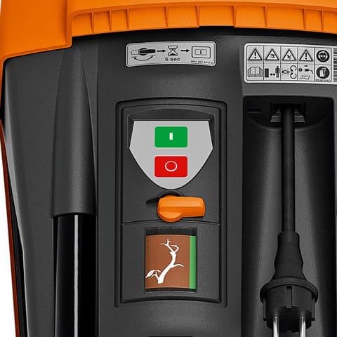 Biotrituratore elettrico Stihl GHE 355 per uso semi-professionale da 2,5kW con diametro di taglio da 35mm.