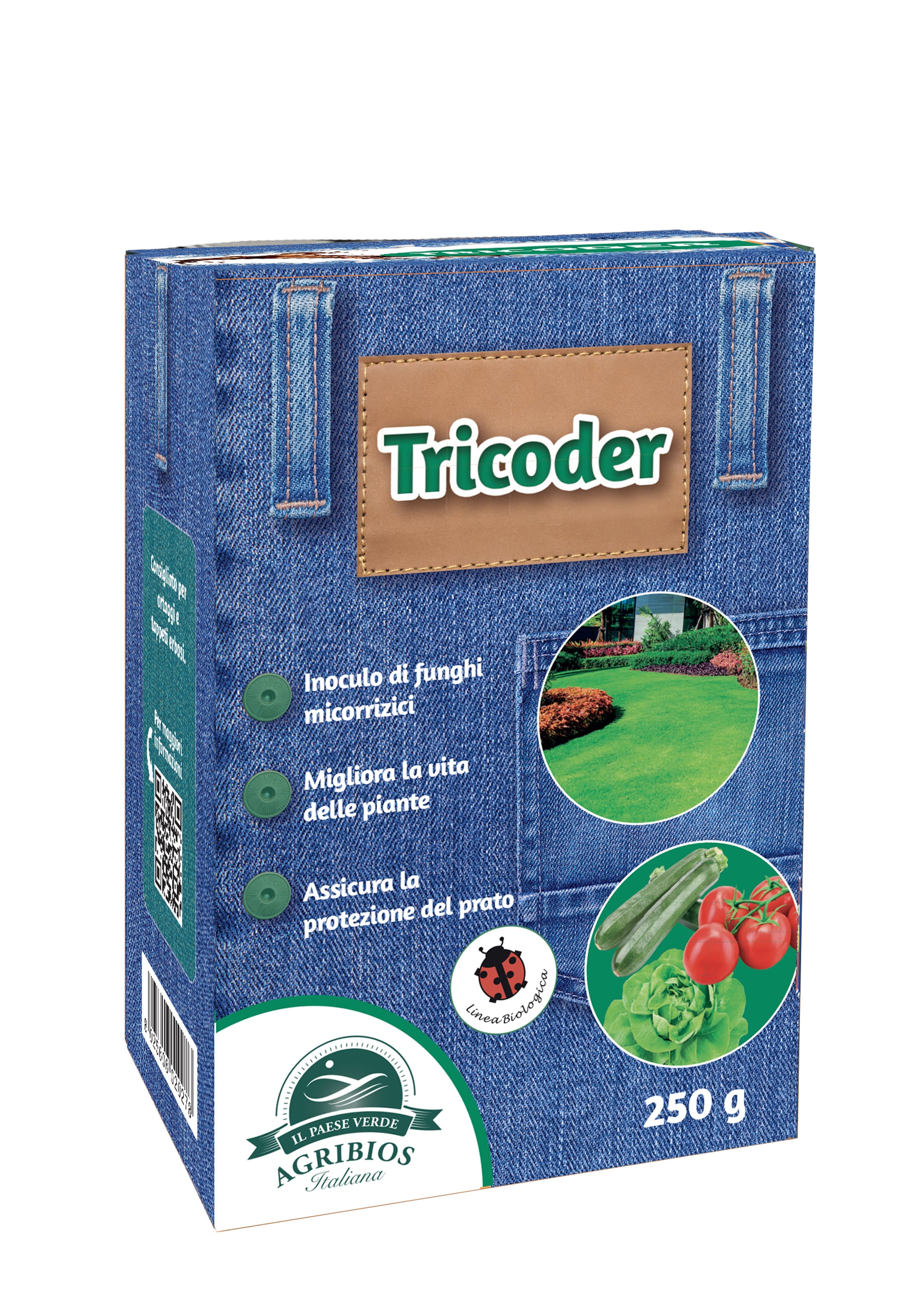 TRICODER concime liquido confezione da 250gr, inoculo di funghi micorrizici.