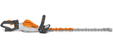 Tagliasiepe a batteria Stihl HSA 130 R della linea PRO per siepi robuste e spesse con lama da 75cm.