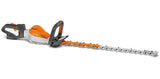 Tagliasiepe a batteria Stihl HSA 130 R della linea PRO per siepi robuste e spesse con lama da 75cm.