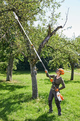 Potatore a batteria telescopico Stihl HTA 135 professionale.