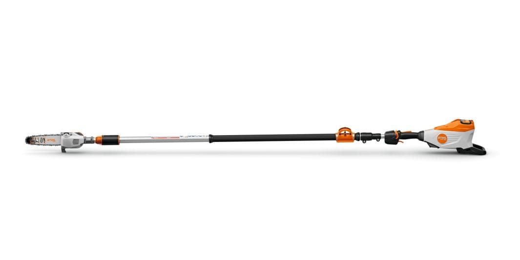 Potatore Stihl HTA 160 a batteria con asta telescopica regolabile