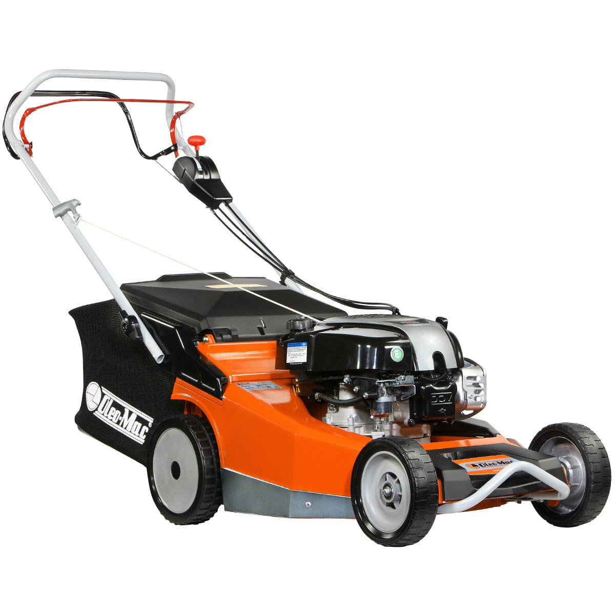 Rasaerba a scoppio trazionato OleoMac LUX 55 TBD professionale con taglio da 53cm