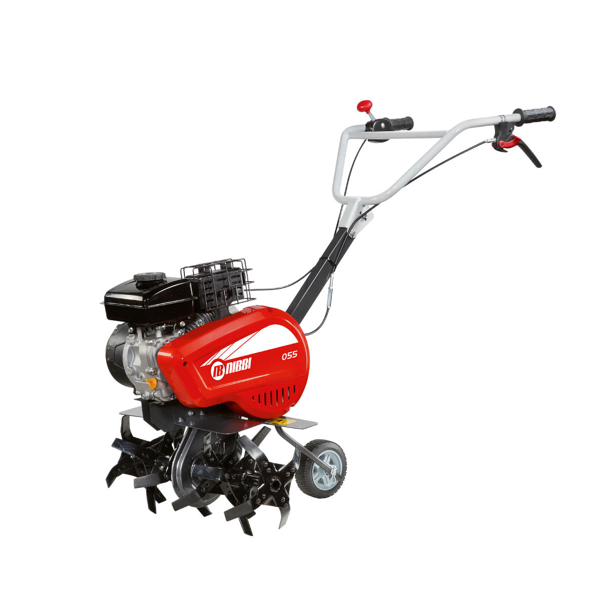 Motozappa a scoppio Nibbi 055 per uso privato con motore da 80cm3 e fresa da 46cm.