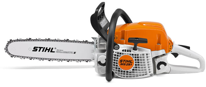 Motosega a scoppio Stihl MS 291 modello semiprofessionale da 3,8CV con barra da 45cm.