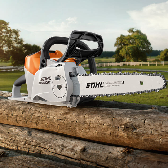 Motosega a batteria Stihl MSA 200 C-B top di gamma con tendicatena rapido