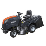 Trattorino rasaerba con raccolta OleoMac OM 103 / 16 K con motore da 452cm3 e larghezza di taglio da 102cm.