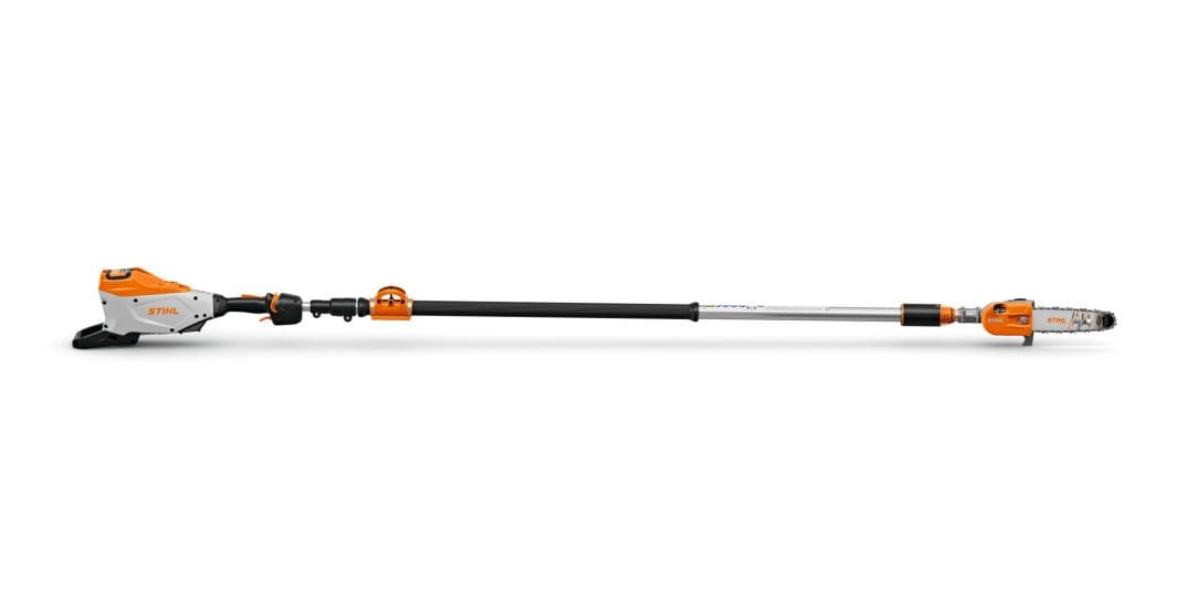 Potatore Stihl HTA 160 a batteria con asta telescopica regolabile
