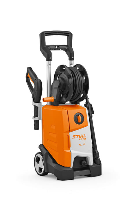 Idropulitrice elettrica Stihl RE 110 PLUS pratica e confortevole da 110 bar di pressione.